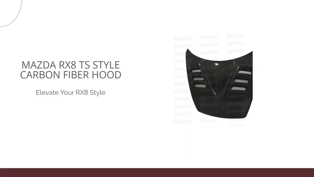 Mazda RX8 TS Style Carbon Fiber Hood by@Outfy