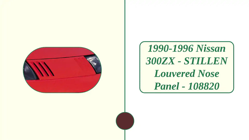 1990-1996 Nissan 300ZX - STILLEN Louvered Nose Panel - 108820 by@Outfy