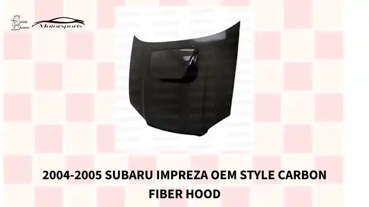 2004-2005 Subaru Impreza OEM Style Carbon Fiber Hood by@Outfy