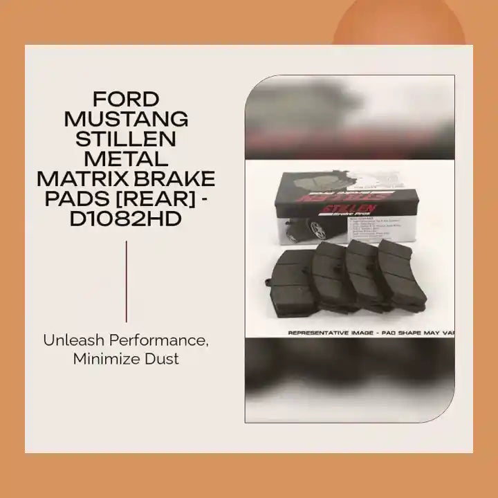 Ford Mustang STILLEN Metal Matrix Brake Pads [Rear] - D1082HD by@Outfy