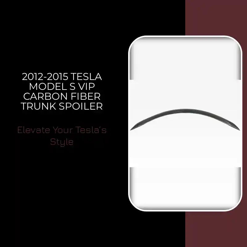 2012-2015 Tesla Model S VIP Carbon Fiber Trunk Spoiler by@Outfy