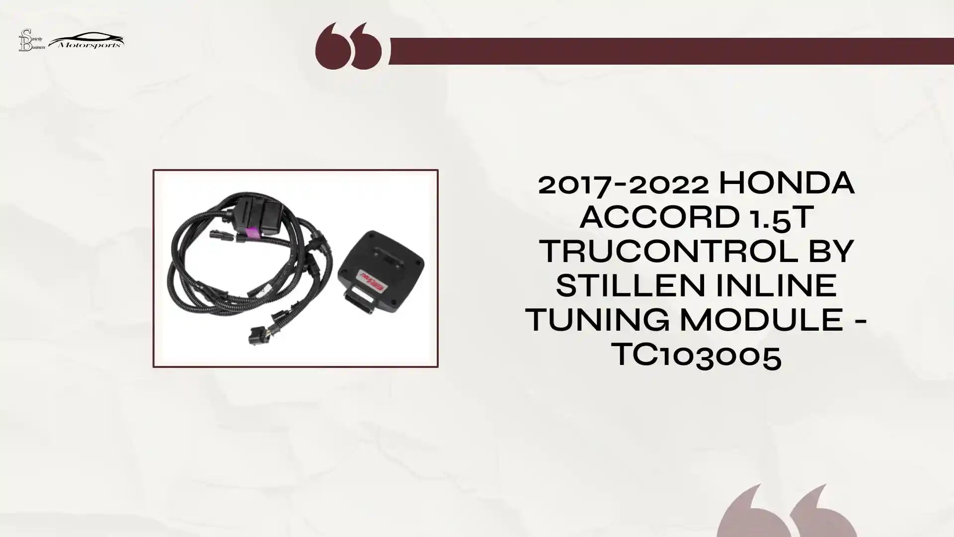 2017-2022 Honda Accord 1.5T TruControl by STILLEN Inline Tuning Module - TC103005 by@Outfy