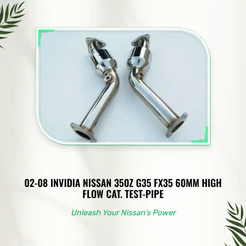 02-08 INVIDIA NISSAN 350Z G35 FX35 60mm HIGH FLOW CAT. TEST-PIPE by@Outfy