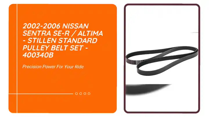 2002-2006 Nissan Sentra SE-R / Altima - STILLEN Standard Pulley Belt Set - 400340b by@Outfy