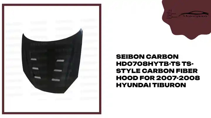 Seibon Carbon HD0708HYTB-TS TS-style Carbon Fiber Hood For 2007-2008 Hyundai Tiburon by@Outfy