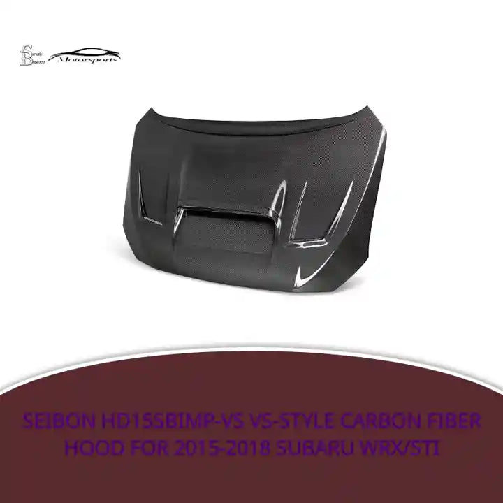 Seibon HD15SBIMP-VS VS-style carbon fiber hood for 2015-2018 Subaru WRX/STi by@Outfy