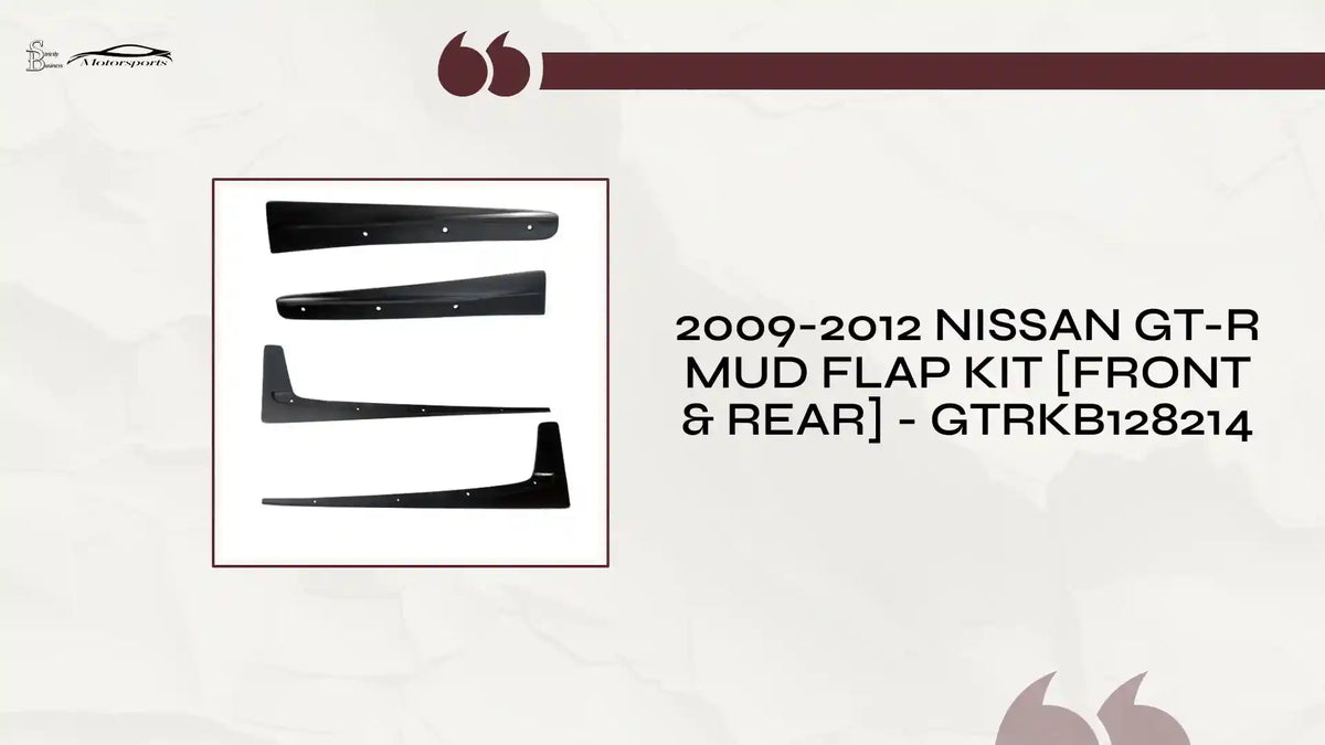 2009-2012 Nissan GT-R Mud Flap Kit [Front &amp; Rear] - GTRKB128214 by@Outfy