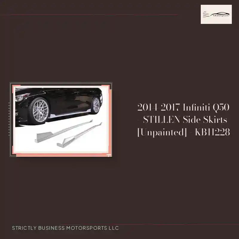 2014-2017 Infiniti Q50 - STILLEN Side Skirts [Unpainted] - KB11228 by@Outfy