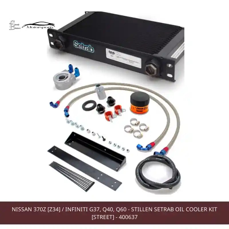Nissan 370Z [Z34] / Infiniti G37, Q40, Q60 - STILLEN SETRAB Oil Cooler Kit [Street] - 400637 by@Outfy