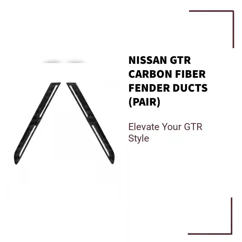 Nissan GTR Carbon Fiber Fender Ducts (Pair) by@Outfy