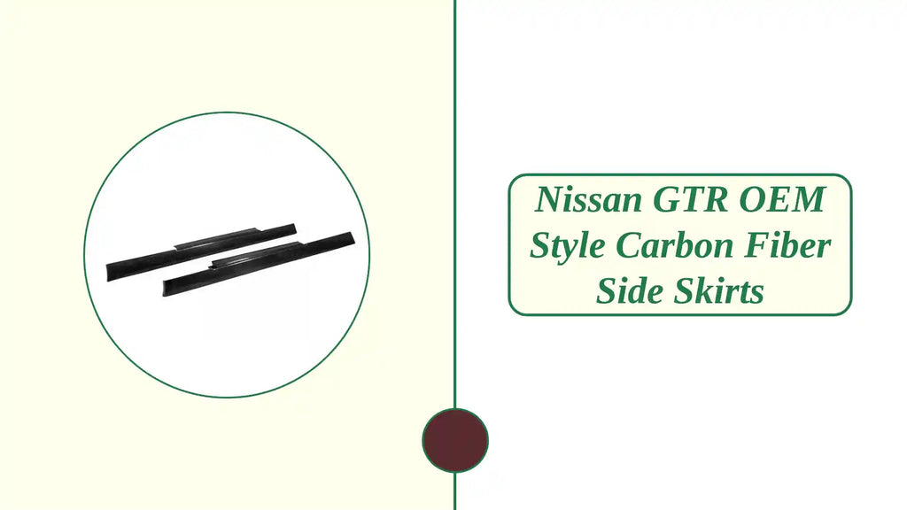 Nissan GTR OEM Style Carbon Fiber Side Skirts by@Outfy