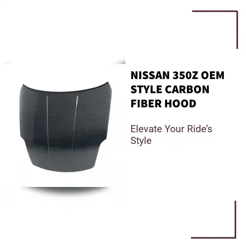 Nissan 350Z OEM Style Carbon Fiber Hood by@Outfy