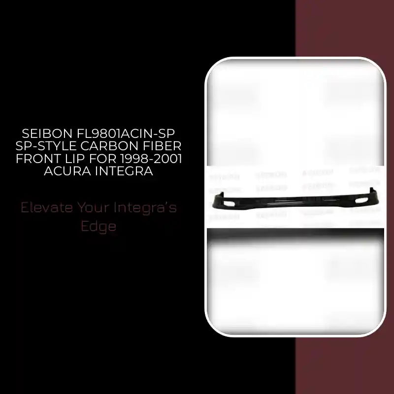 Seibon FL9801ACIN-SP SP-style carbon fiber front lip for 1998-2001 Acura Integra by@Outfy