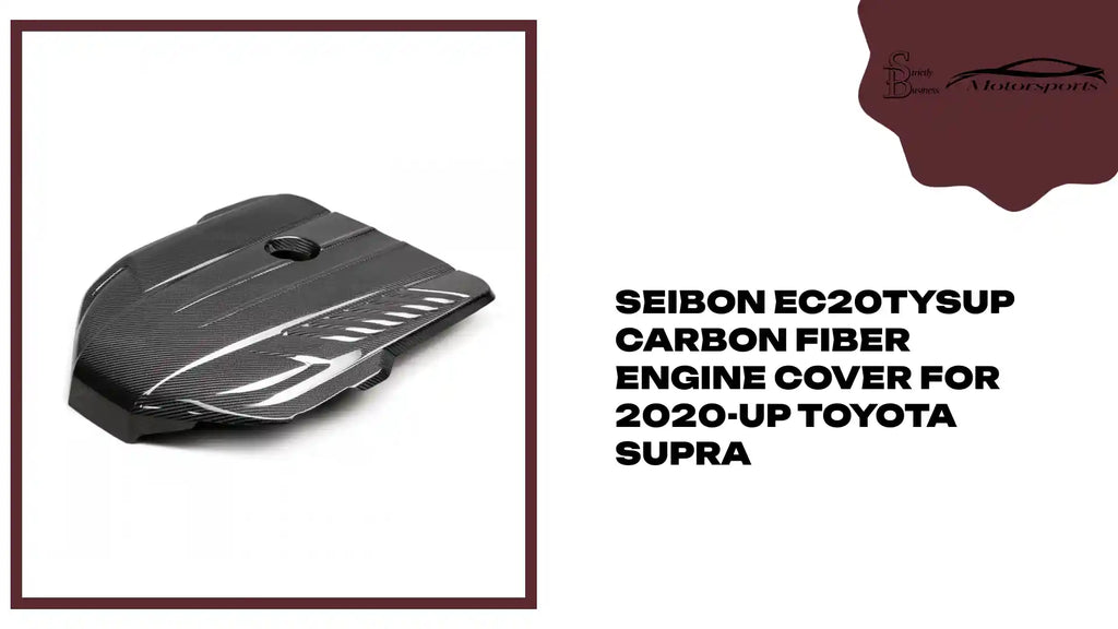 Seibon EC20TYSUP Carbon fiber engine cover for 2020-up Toyota Supra by@Outfy