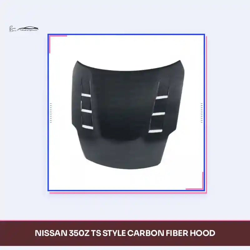 Nissan 350Z TS Style Carbon Fiber Hood by@Outfy