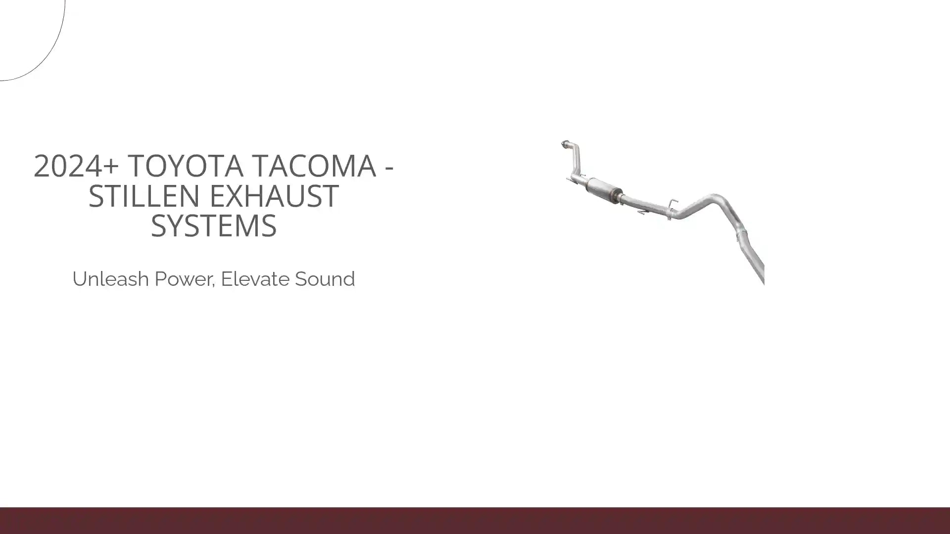 2024+ Toyota Tacoma - STILLEN Exhaust Systems by@Outfy