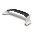Seibon RS16HDCV2-TT-GF TT-style fiberglass rear spoiler with carbon fiber center for 2016-2020 Honda Civic 2 Dr