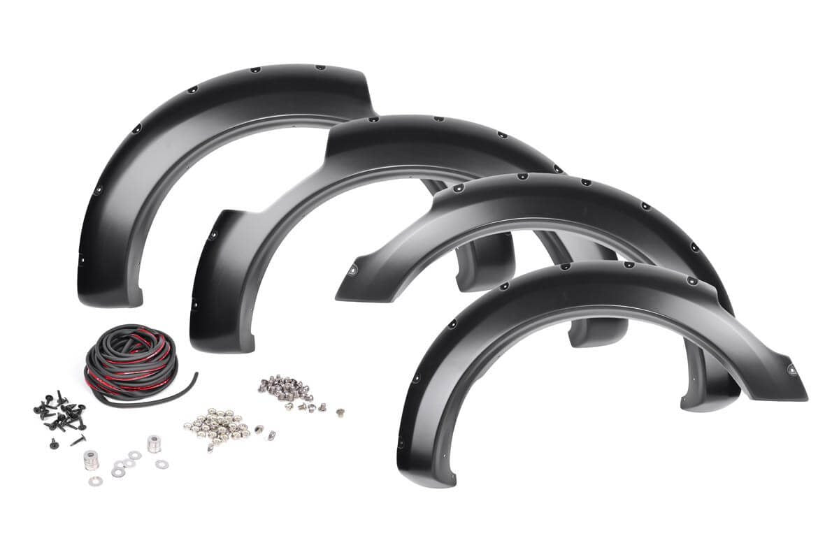 Pocket Fender Flares | Crew | W/ Emblem | Nissan Titan | 2017-2021