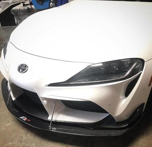 APR Performance Front Wind Splitter with Rods Toyota Supra 2020-2021