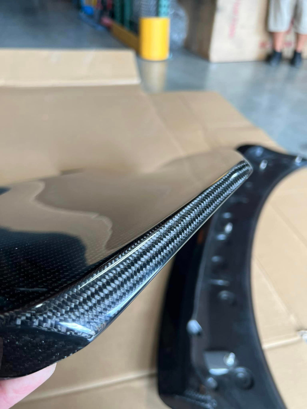 SBGT 18+ Kia Stinger Duckbill rear hatch lid spoiler CF Shipping included