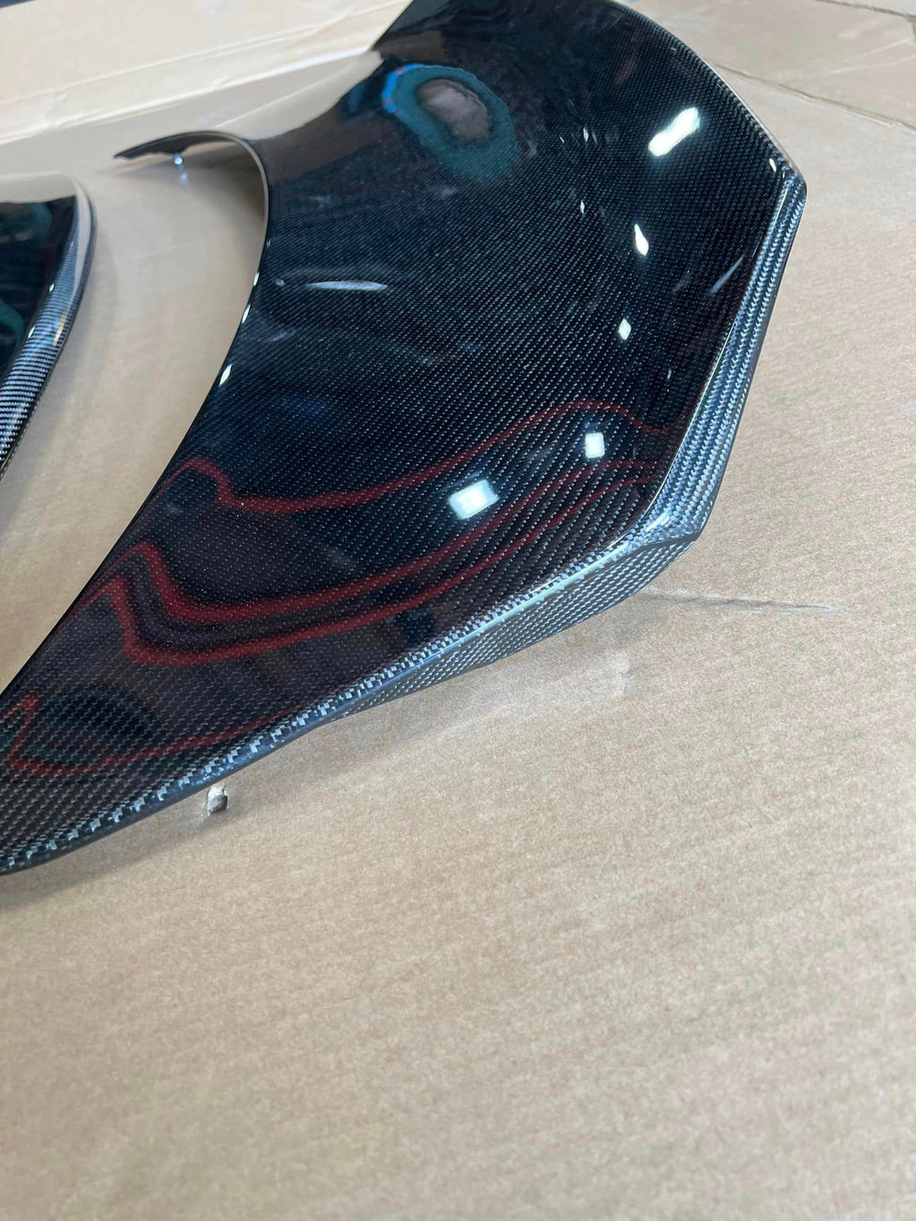 SBGT 18+ Kia Stinger Duckbill rear hatch lid spoiler CF Shipping included