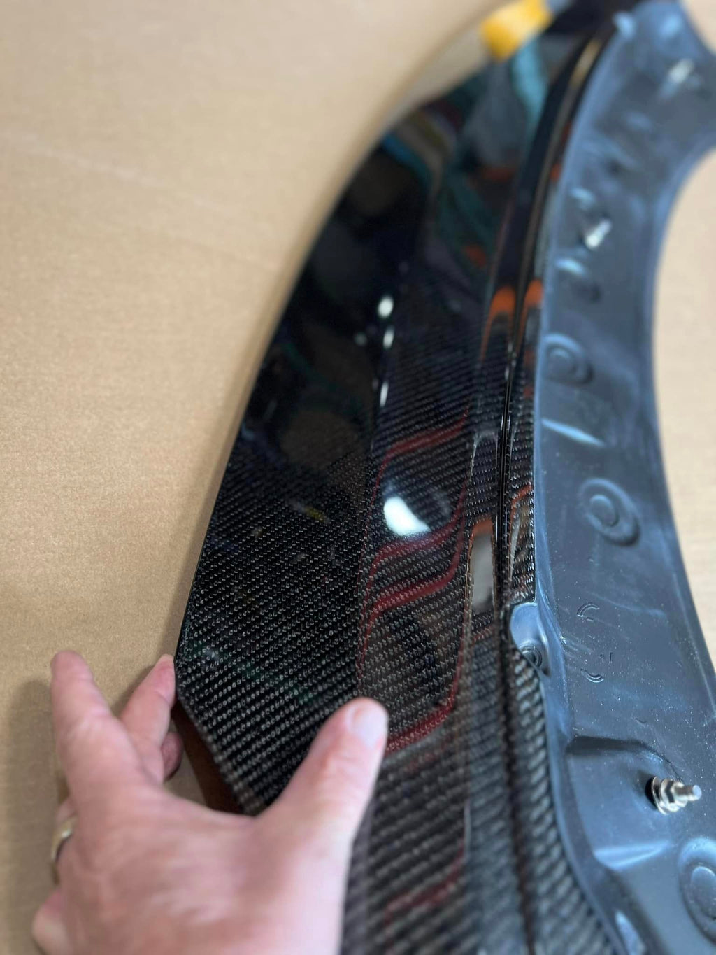 SBGT 18+ Kia Stinger Duckbill rear hatch lid spoiler CF Shipping included