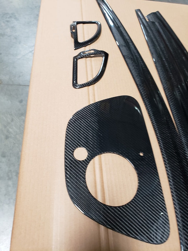 Kia Stinger Dash Vent Kit True CF  Cover 5 piece set