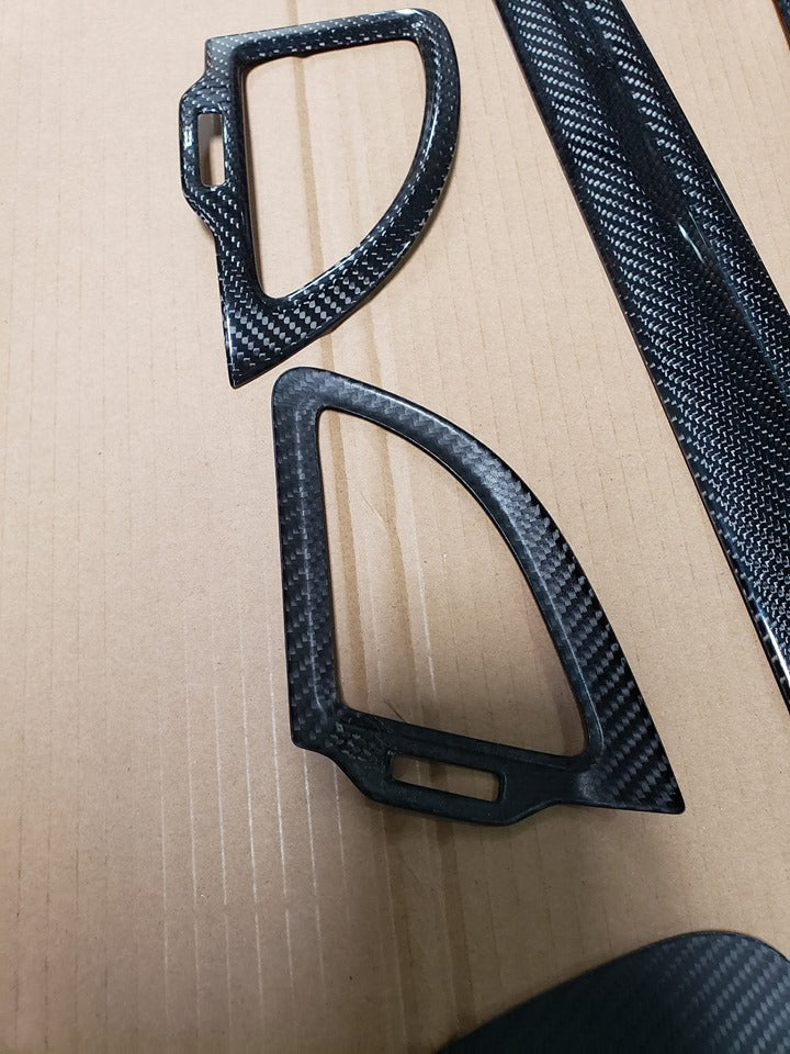Kia Stinger Dash Vent Kit True CF  Cover 5 piece set
