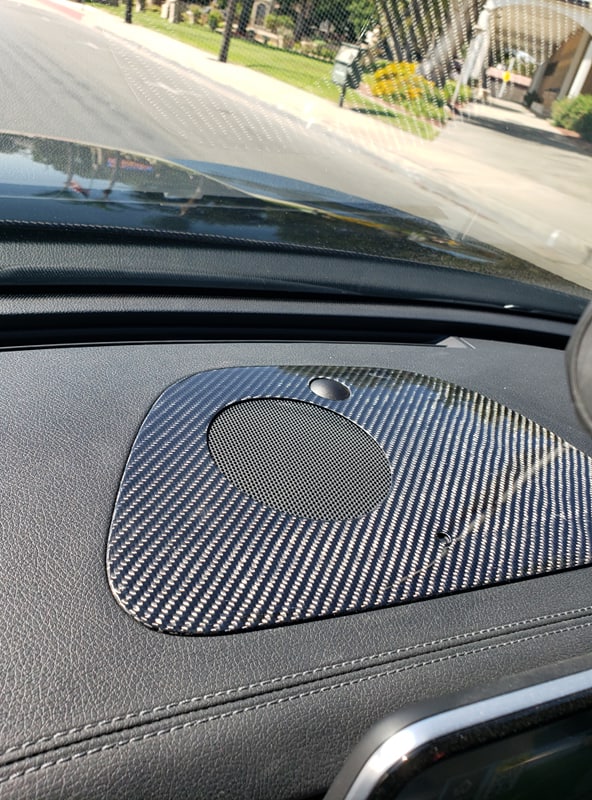 Kia Stinger Dash Vent Kit True CF  Cover 5 piece set