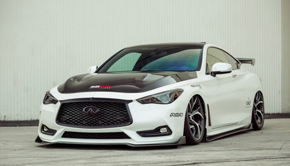 Seibon TB-Style Carbon Fiber Front Lip Spoiler Infiniti Q60 2017-2021