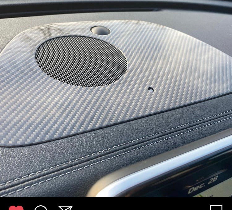 Kia Stinger Dash Vent Kit True CF  Cover 5 piece set